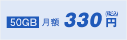 50GB:月額550円（税込）