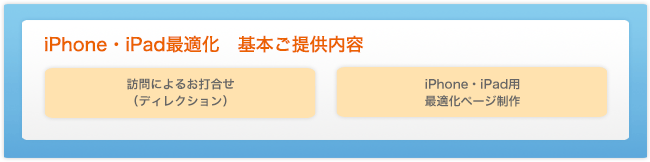 iphone・ipad最適化提供内容